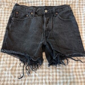 Levi's Black Jean Shorts